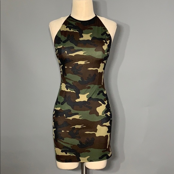 Camo Halter Dress - Picture 6 of 12